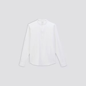 chemise unie col mao